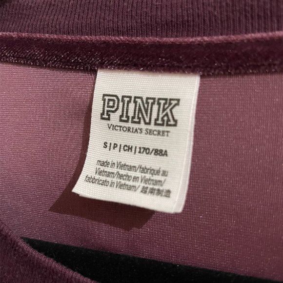 Victoria's Secret PINK SET Velour Jogger & T-Shirt - Picture 3 of 4